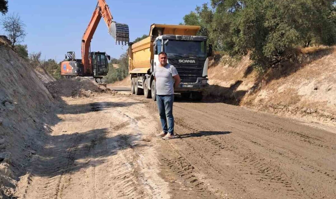 Aydın Büyükşehir Belediyesi, Bozdoğan Koyuncular Mahallesinde yol yapım çalışmalarını aralıksız