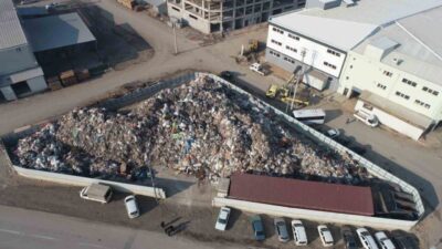 Bursa’nın İnegöl ilçesinde sanayi atıkları konusunda da örnek bir uygulamaya