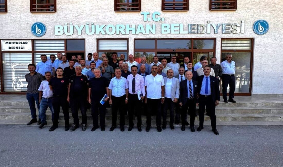 Bursa Büyükşehir Belediyesi tarafından Büyükorhan ilçesindeki muhtarların talep ve önerilerini