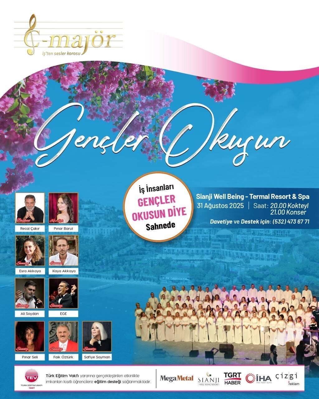 C-Majör Türkiye İş’ten Sesler Korosu, gençlerin eğitimine destek sağlamak amacıyla