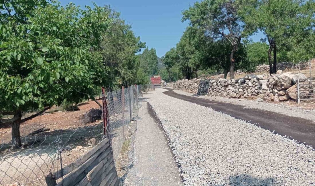 Kendi imkanlarıyla asfaltlama çalışmalarını sürdüren Çameli Belediyesi, altyapı çalışmalarını aralıksız