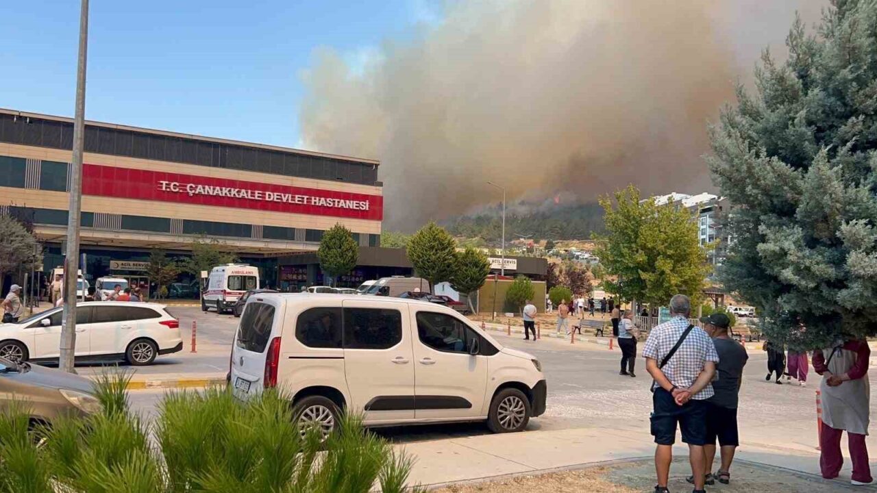 Çanakkale’de çıkan orman yangınını kontrol altına almak için Orman Bölge