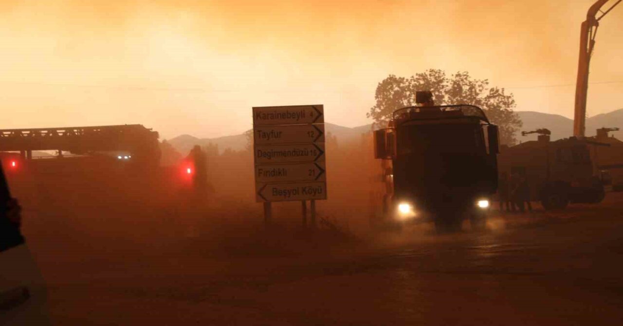 Çanakkale’nin Gelibolu ilçesinde çıkan orman yangınına Orman Bölge Müdürlüğü ekipleri