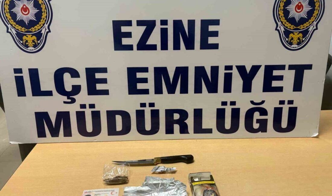 Çanakkale’de polis ekipleri tarafından uyuşturucuyla mücadele çerçevesinde düzenlenen operasyonda bir