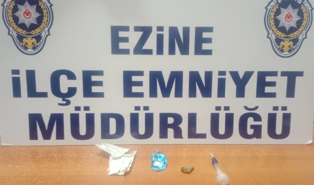 Çanakkale’de polis ekipleri tarafından uyuşturucuyla mücadele çerçevesinde düzenlenen operasyonda bir