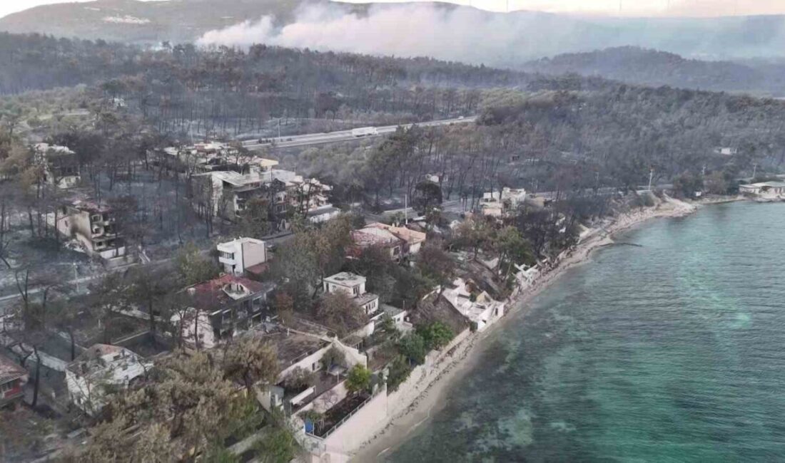 Çanakkale’de tarım arazisinde başlayarak ormanlık alana sıçrayan yangına ekiplerin yoğun