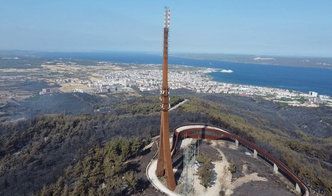 Çanakkale’nin Merkez ilçesine bağlı Sarıcaeli köyünde başlayan ve rüzgarın da