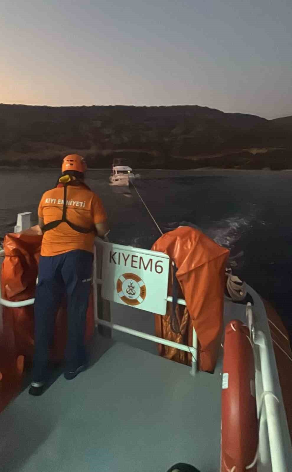 Muğla’nın Bodrum ilçesinde makine arızası yapan ve içinde 2 kişi