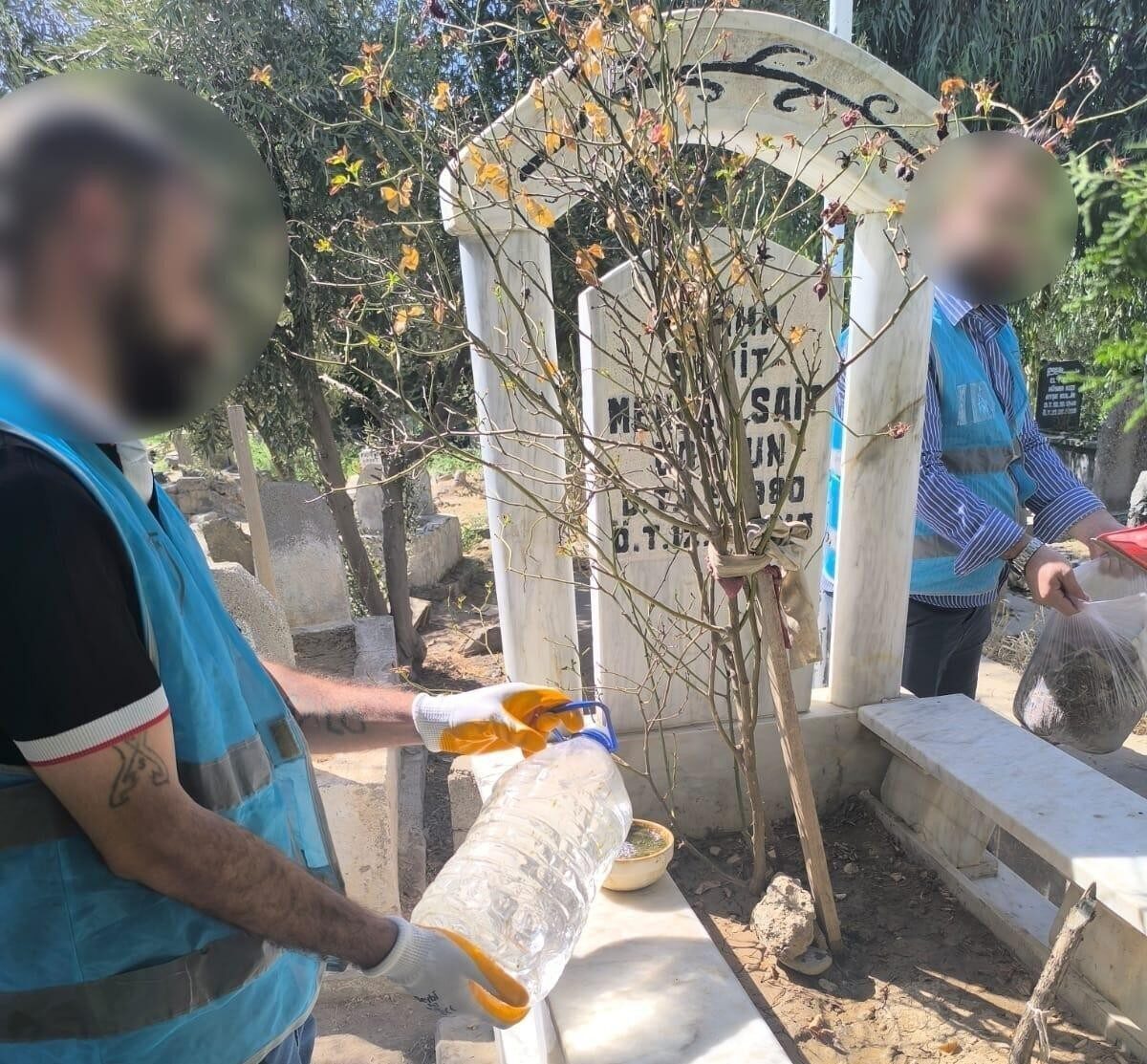 Şırnak’ın Cizre ilçesinde denetimli serbestlik tedbiri altında bulunan yükümlüler, Şehitlik