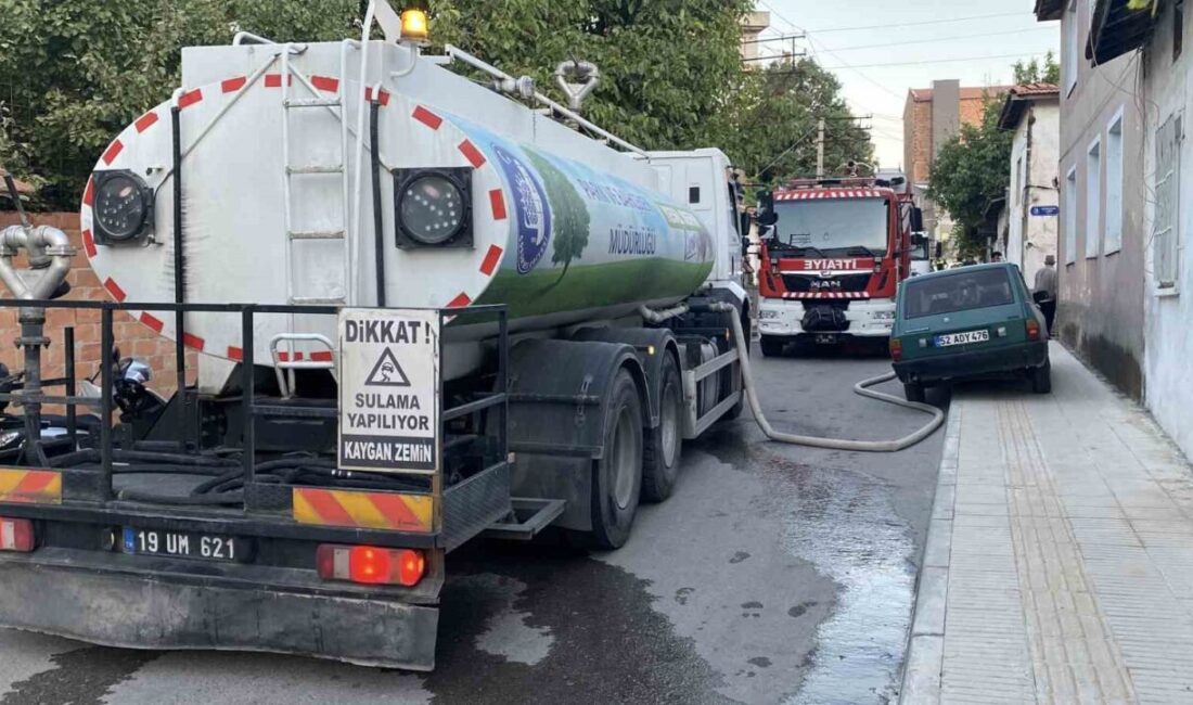 Çorum’da müstakil bir evde çıkan yangında 4’ü metruk 5 ev