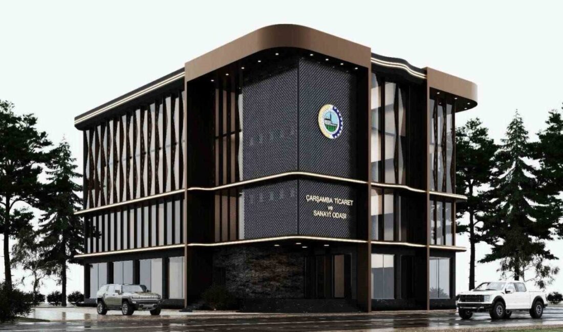 Çarşamba Ticaret ve Sanayi Odası (ÇTSO) yeni hizmet binasında inşaat