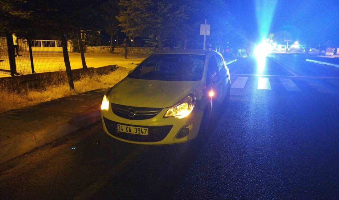 Malatya’nın Darende ilçesinde meydana gelen trafik kazasında karşıdan karşıya geçmeye