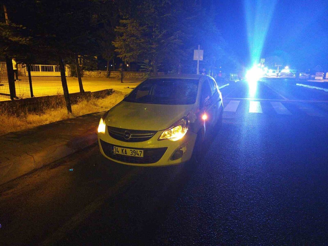 Malatya’nın Darende ilçesinde meydana gelen trafik kazasında karşıdan karşıya geçmeye