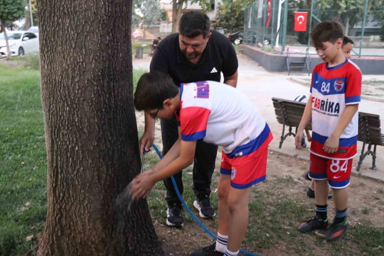 Denizli Büyükşehir Belediyesi tarafından önce suyu kesilen, sonrasında ise saha