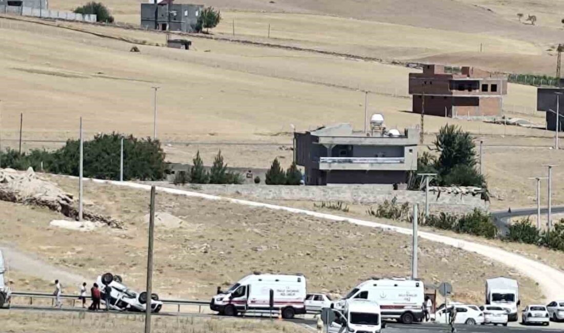 Diyarbakır’ın Çınar ilçesinde otomobilin takla atması sonucu 2 kişi yaralandı.