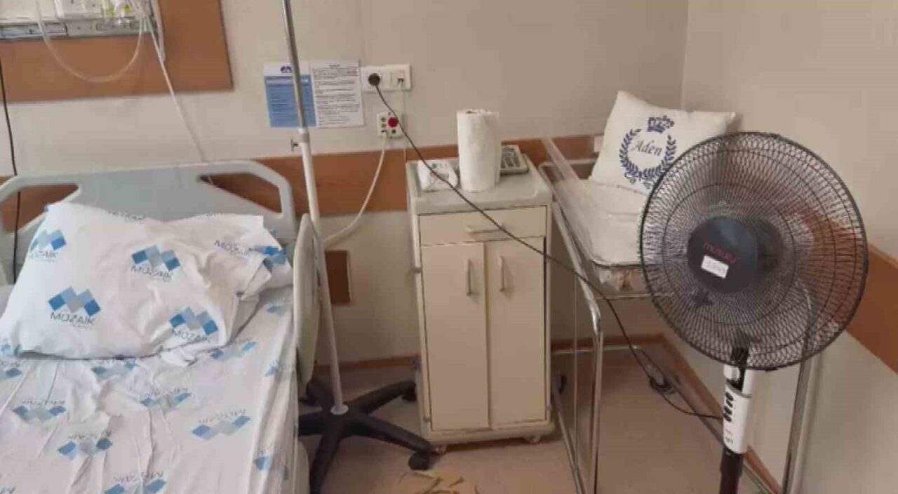 Hatay’da hizmet veren Özel Mozaik Hastanesi’nde evladının doğumu için 46