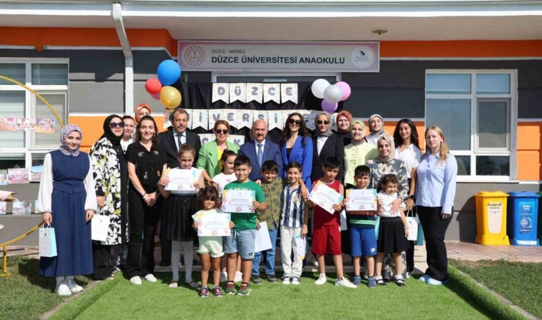 Düzce Üniversitesi Anaokulu tarafından üniversite personelinin çocuklarına yönelik olarak düzenlenen