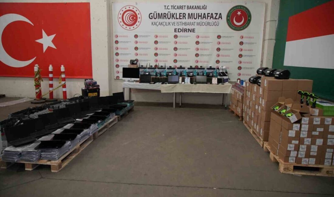 Edirne Gümrük Muhafaza Kaçakçılık ve İstihbarat Müdürlüğü ekiplerince Kapıkule ve