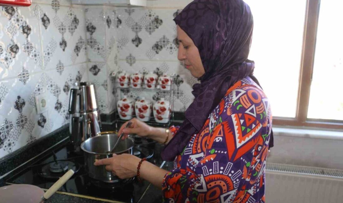 Diyarbakır’da yaşayan Zehra Şeker isimli kadın evde kendi mutfağında yaptığı