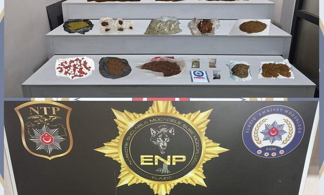 Elazığ’da polis ekipleri tarafından gerçekleştirilen uyuşturucu operasyonunda, 5 şüpheli tutuklanırken