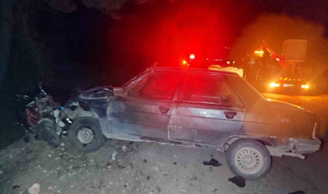 Kütahya’nın Emet ilçesinde otomobille elektrikli bisikletin kafa kafaya çarpışması sonucu