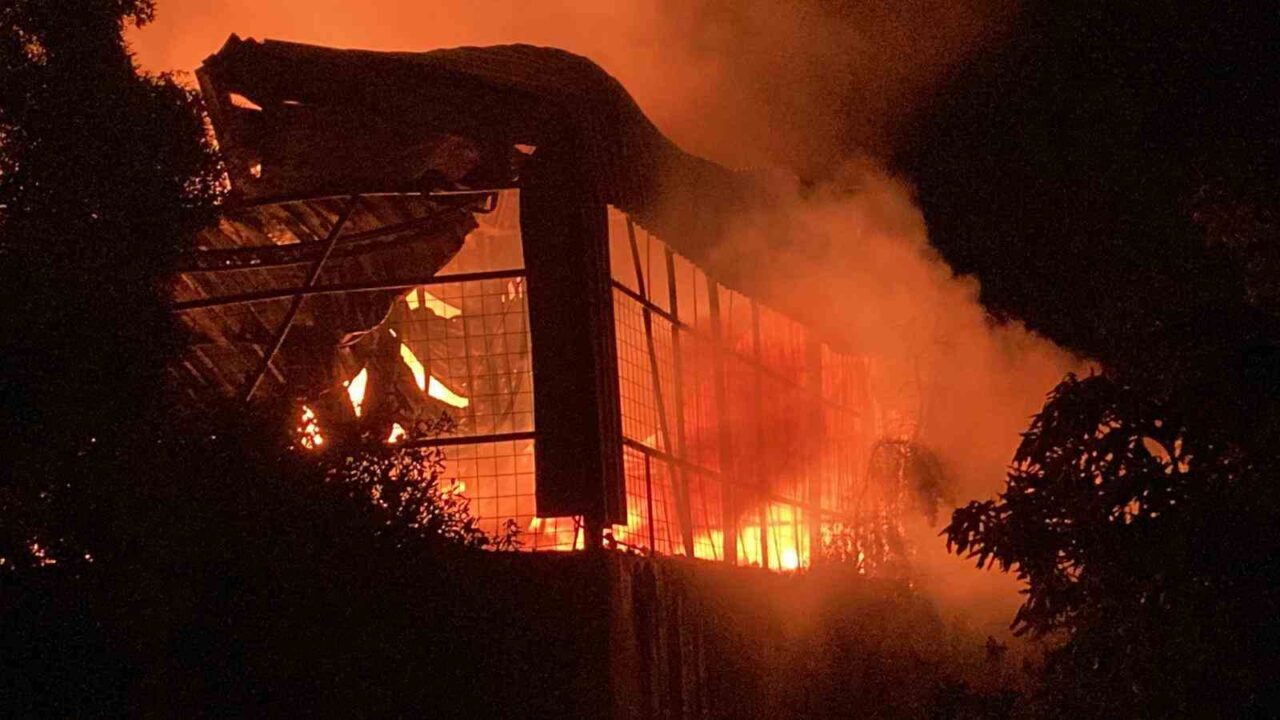 Mersin’in Erdemli ilçesinde oğullarını evlendirdikleri düğünde olan ailenin evleri ve