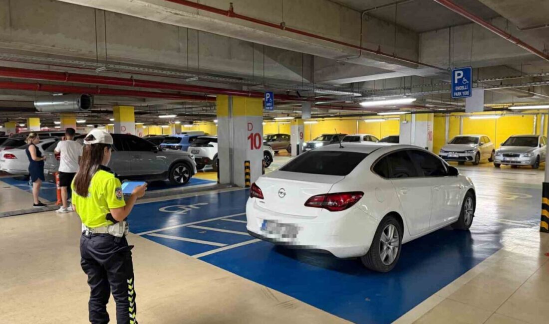 Manisa’da engelli park yeri denetiminde kusurlu görülen 79 araç ve