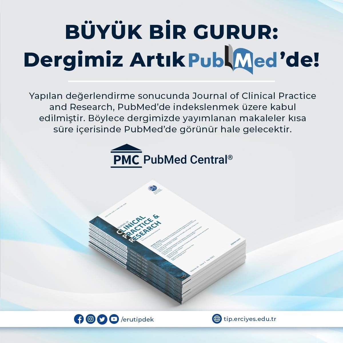 Erciyes Üniversitesi Tıp Fakültesi tarafından yayımlanan Journal of Clinical Practice