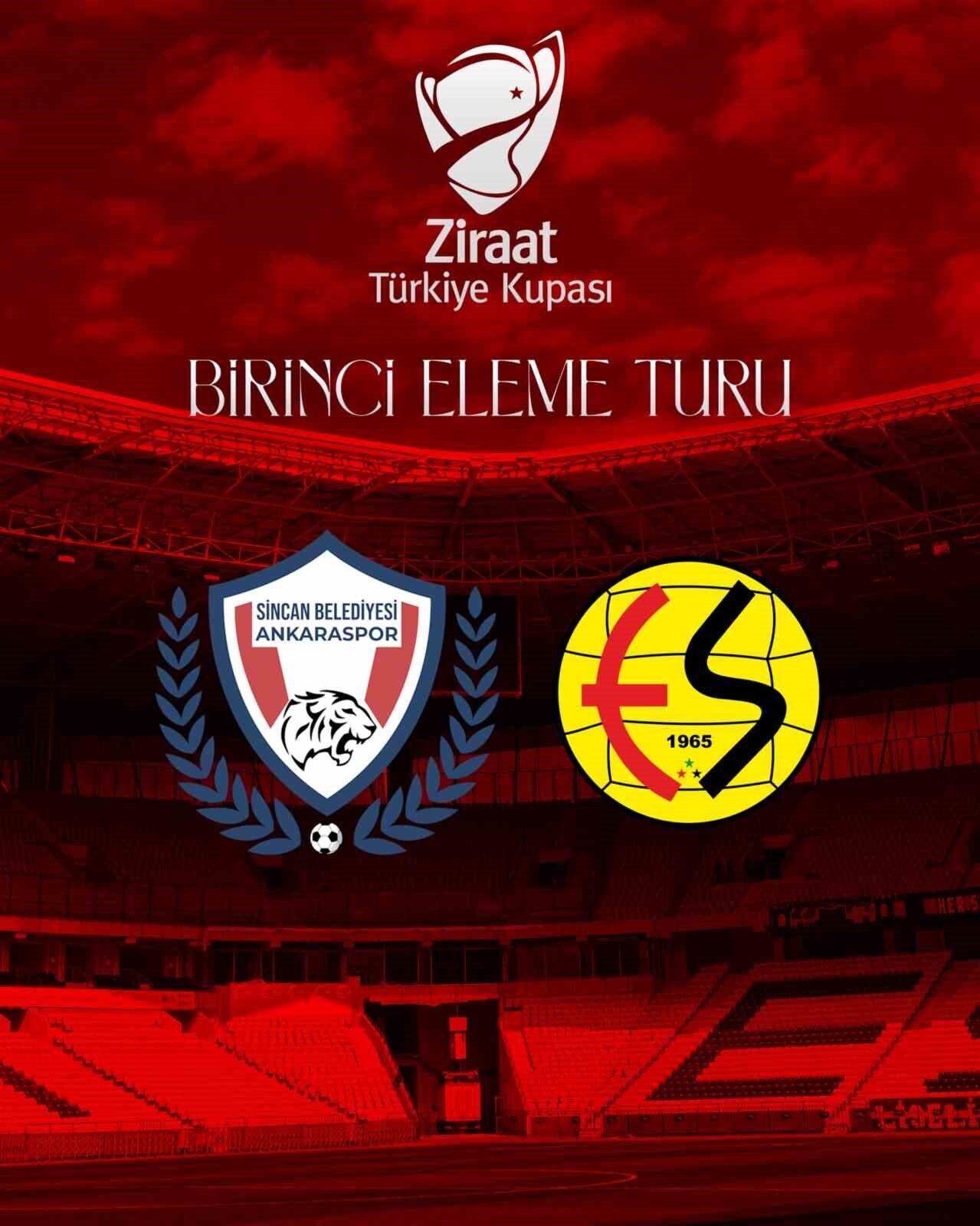 Eskişehirspor, Ziraat Türkiye Kupası 1. Eleme Turu eşleşmelerinde Sincan Belediyesi