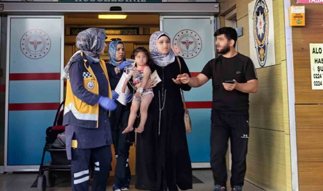 Bursa’nın İnegöl ilçesinde fare zehri yiyen 2 yaşındaki çocuk hastanede