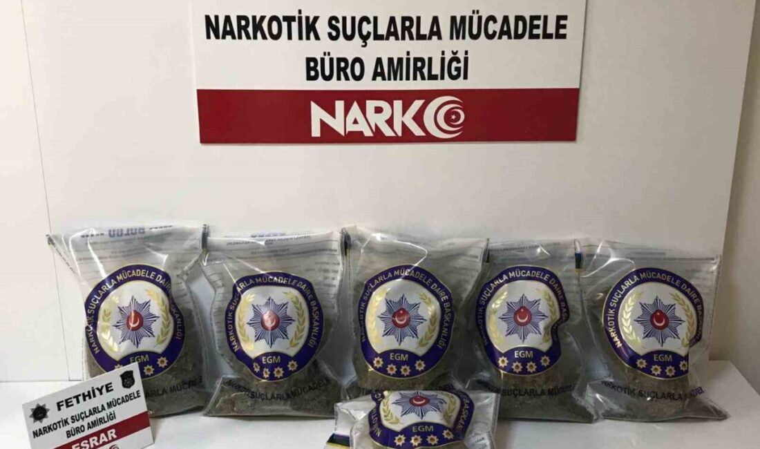 Muğla’nın Fethiye ilçesinde Kaçakçılık ve Organize Suçlarla Mücadele (KOM) ve