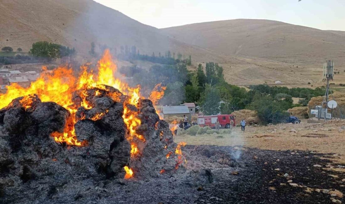 Van’ın Gevaş ilçesinde yanan ot yığını itfaiye ekipleri tarafından söndürüldü.