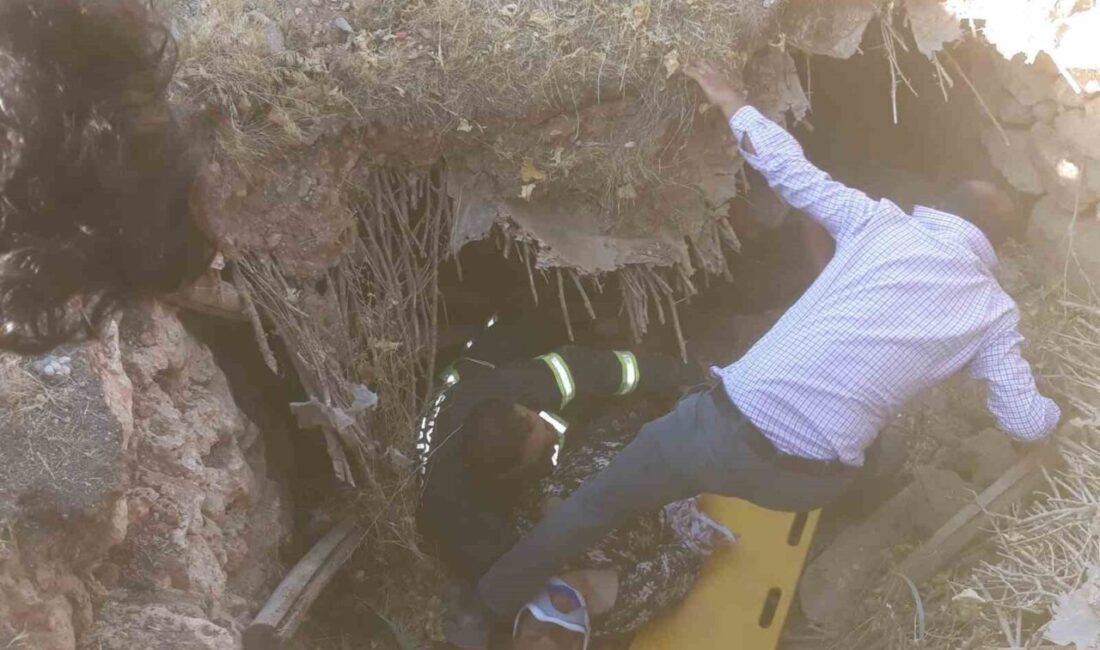 Adıyaman’da meydana gelen göçük altında kalan yaşlı kadın itfaiye ekiplerince