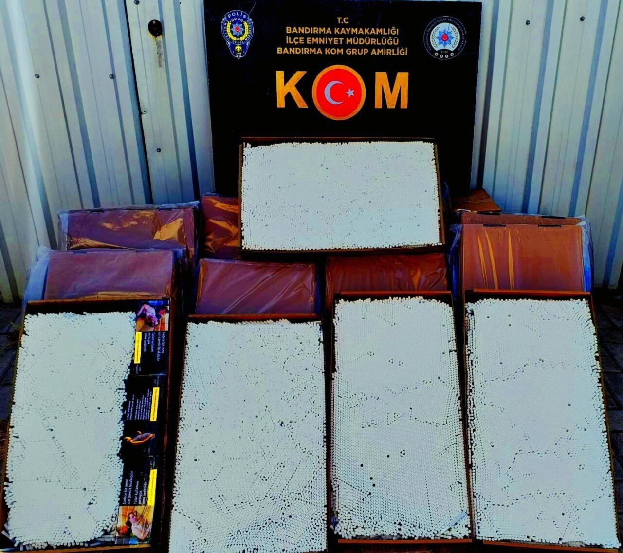 Balıkesir İl Emniyet Müdürlüğü’ne bağlı Bandırma Kaçakçılık ve Organize Suçlarla