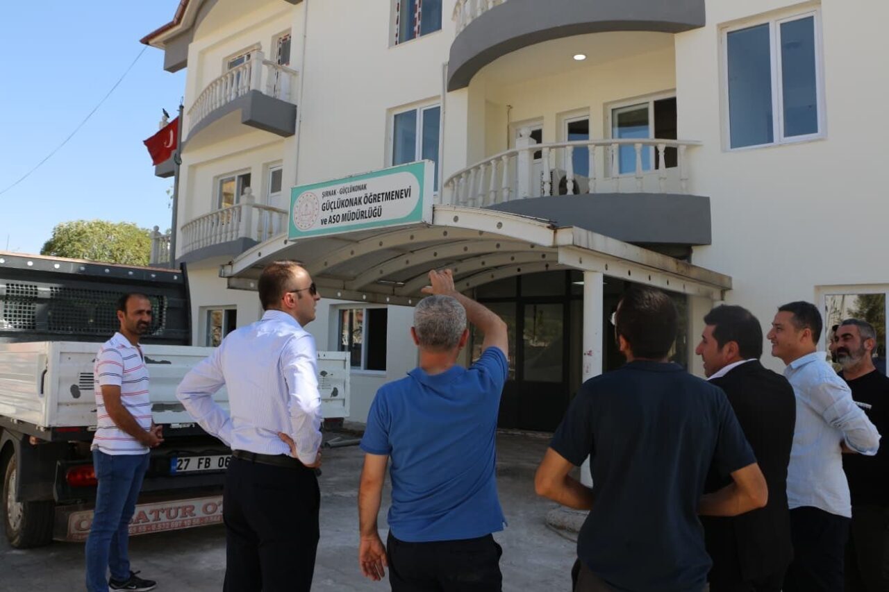 Şırnak’ın Güçlükonak ilçesinde öğretmenler ve konukların ağırlandığı öğretmenevi, kapsamlı yenileme