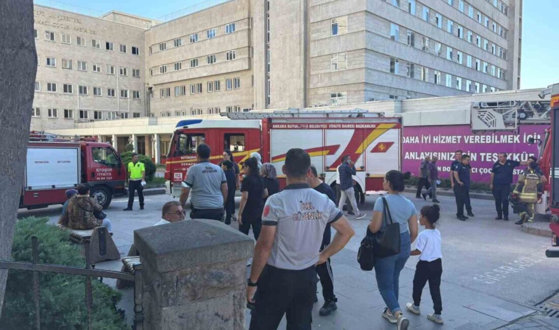 Ankara Hacettepe Üniversitesi Hastanesi’nde dumanların yükselmesi ile yangın paniği yaşandı