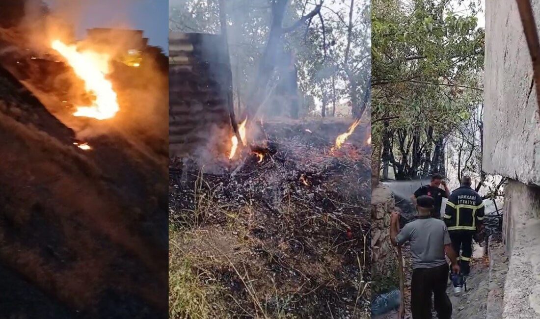 Hakkari’de iki farklı noktada çıkan yangınlar, itfaiye ekiplerinin hızlı müdahalesi