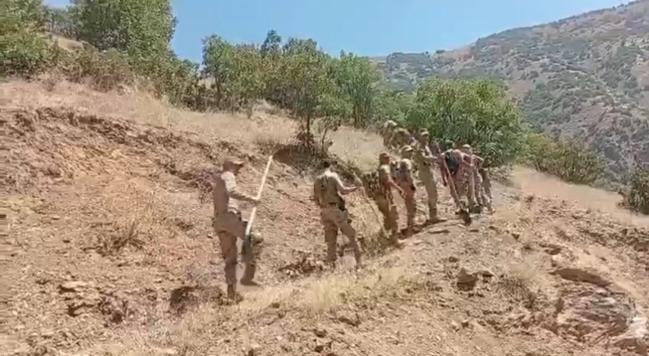 Hakkari’nin Şemdinli ilçesinde peş peşe çıkan orman yangınlarını söndürmek için