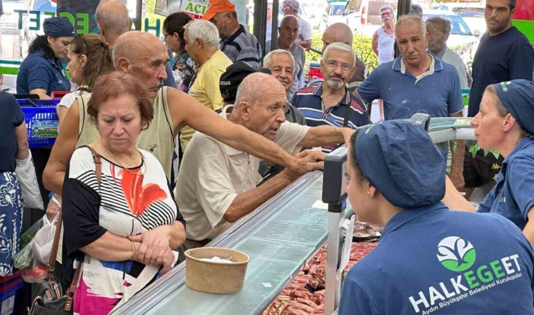 Aydın Büyükşehir Belediyesi’nin sosyal belediyecilik anlayışıyla Halk Ege Et şubelerinde