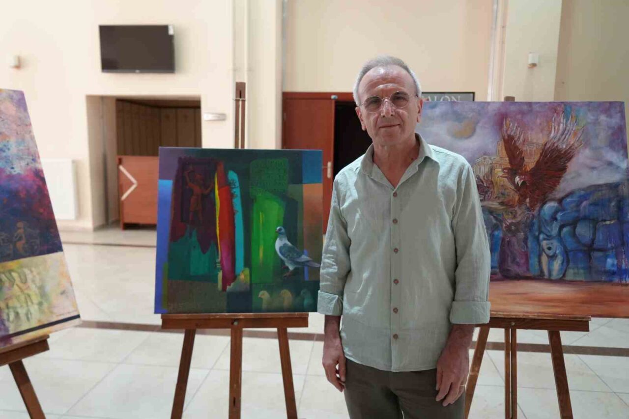 Niğde’de yaklaşık 20 sanatçının eserlerinden oluşan ’Hititlerin İzinde Çorum’dan Niğde’ye