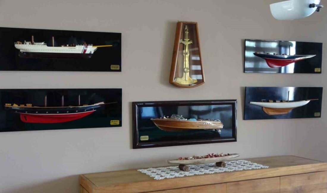 Trabzon’da emekli inşaat mühendisi Uluer Vardaloğlu, hobi olarak yaptığı yarım