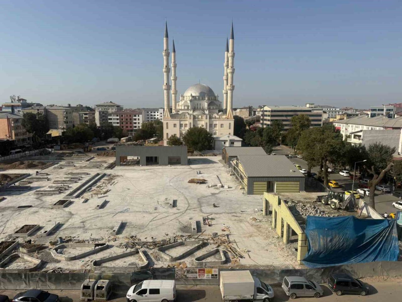 Iğdır’da yapımı devam eden Haydar Aliyev Parkı’nda, projede yer aldığı