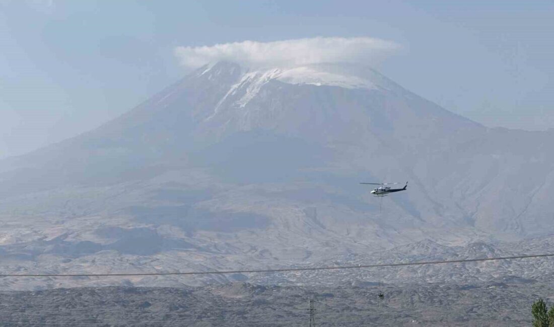 Iğdır’da, Ağrı Dağı eteklerinde Türkiye Elektrik İletim A.Ş. (TEİAŞ) tarafından