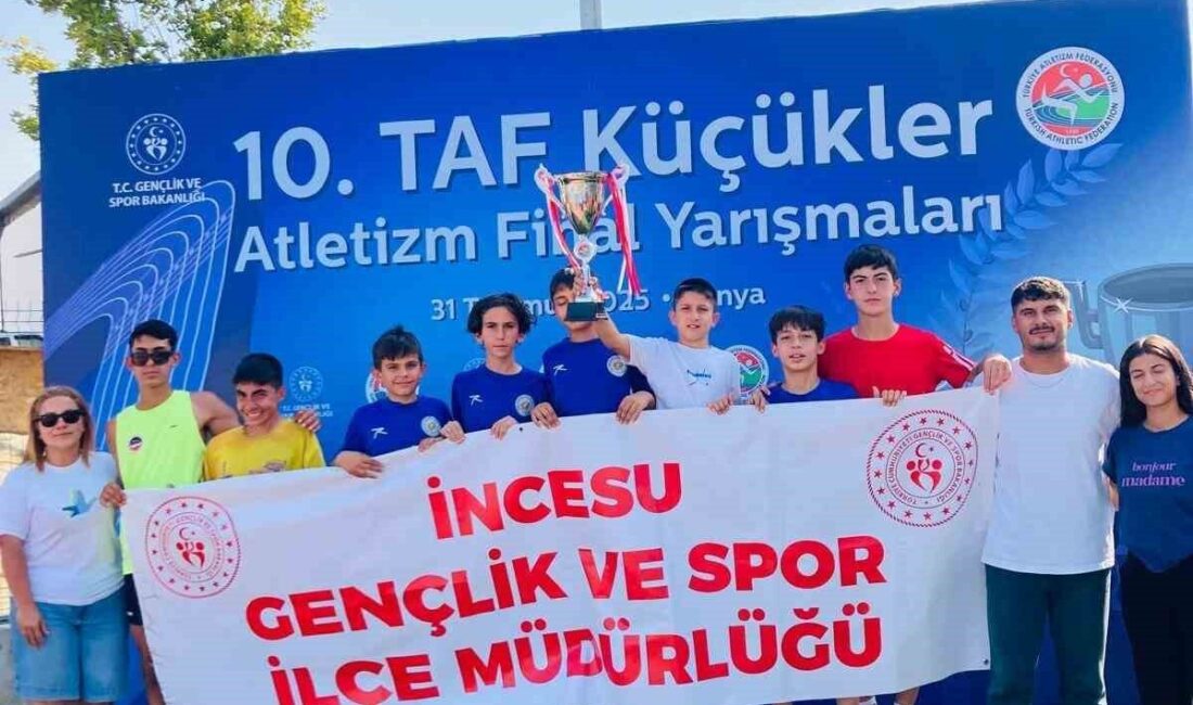 10. TAF Küçükler Atletizm Final müsabakalarında Kayseri İncesu İlçe Karması
