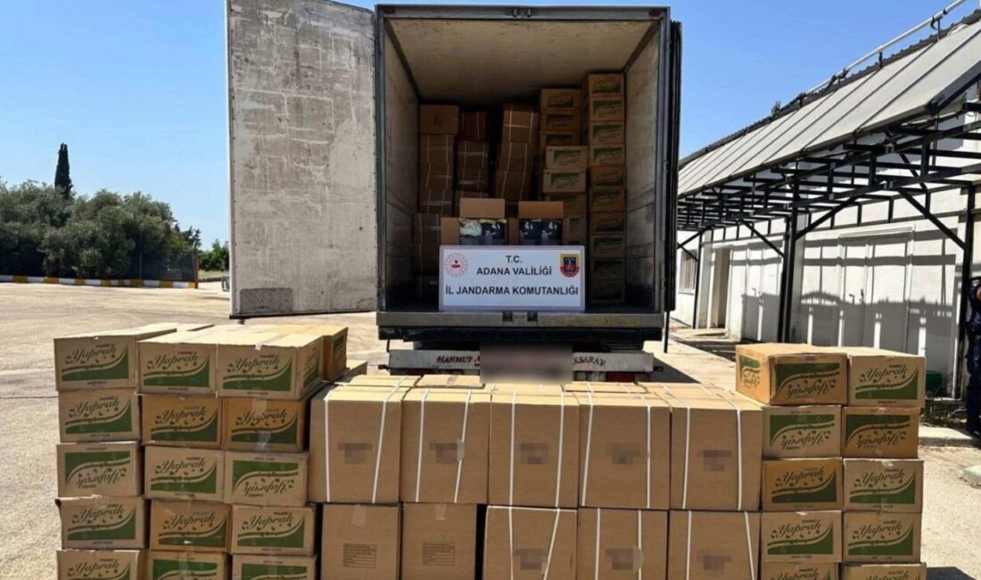 Adana İl Jandarma Komutanlığı ekipleri 7 bin 500 kilo kaçak