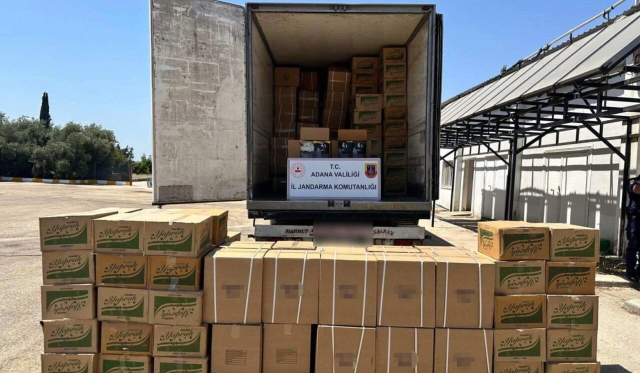 Adana İl Jandarma Komutanlığı ekipleri 7 bin 500 kilo kaçak