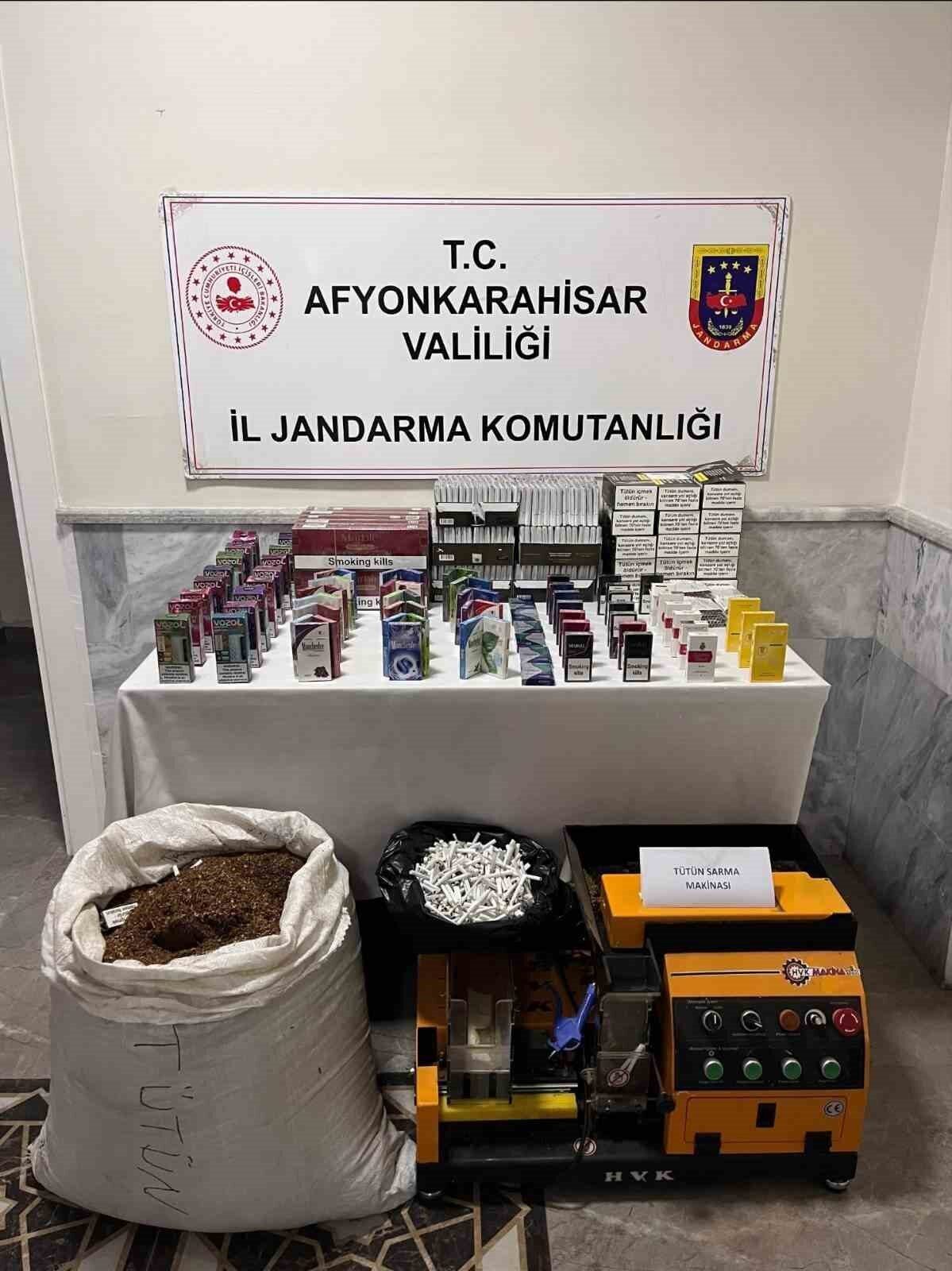 Afyonkarahisar’da İl Jandarma Komutanlığı tarafından yapılan çalışmalar neticesinde 19 kilogram