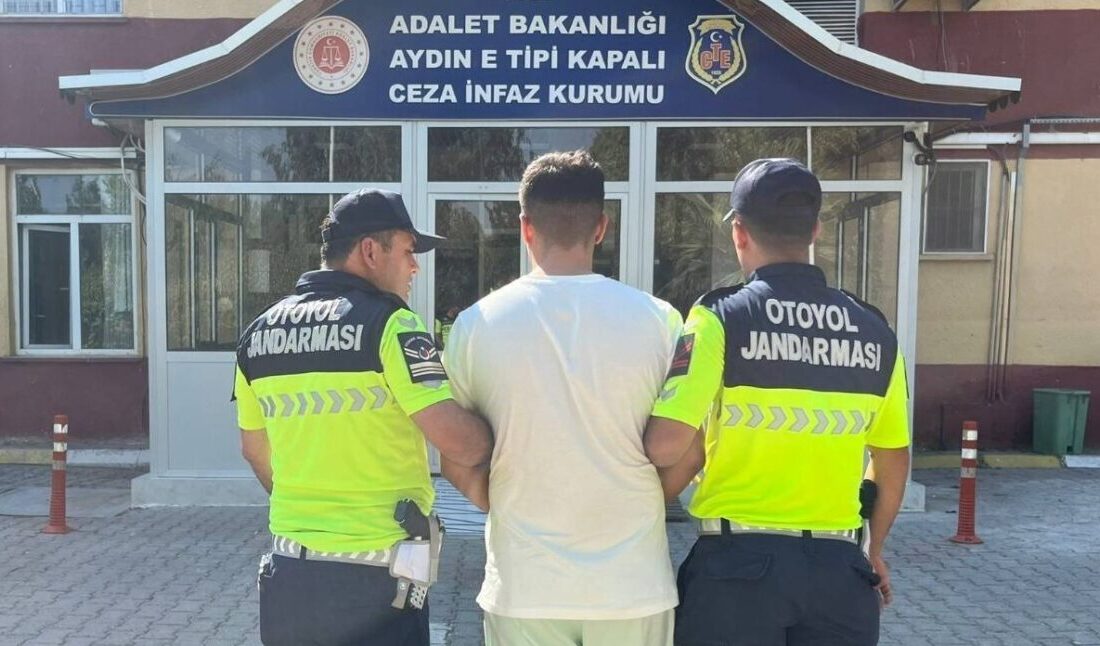 Aydın’da Hamidiye Jandarma Otoyol Karakol Komutanlığı ekiplerinin dikkati sayesinde hakkında