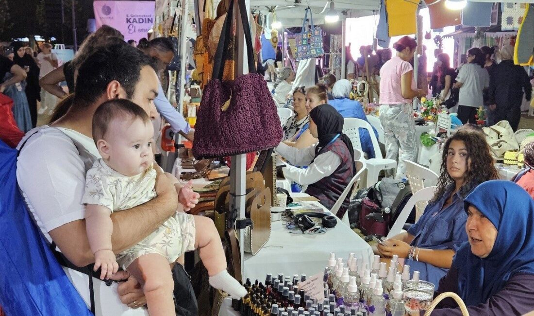 Kocaeli’nin Başiskele ilçesinde kadınların el emeği ürünlerinin sergilendiği 5. Kadın