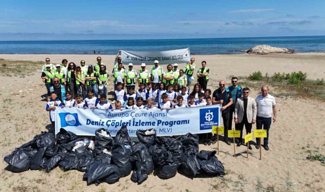 Kandıra ilçesinde Diriliş Koyu ve Uzunkum Sahili’nde gerçekleştirilen kıyı temizliği